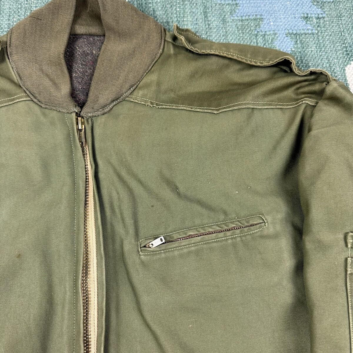 Vintage 50s US Army WWII Korean War Tanker Military Wool Vintage 50s US Army WWII Korean War Tanker Military Wool