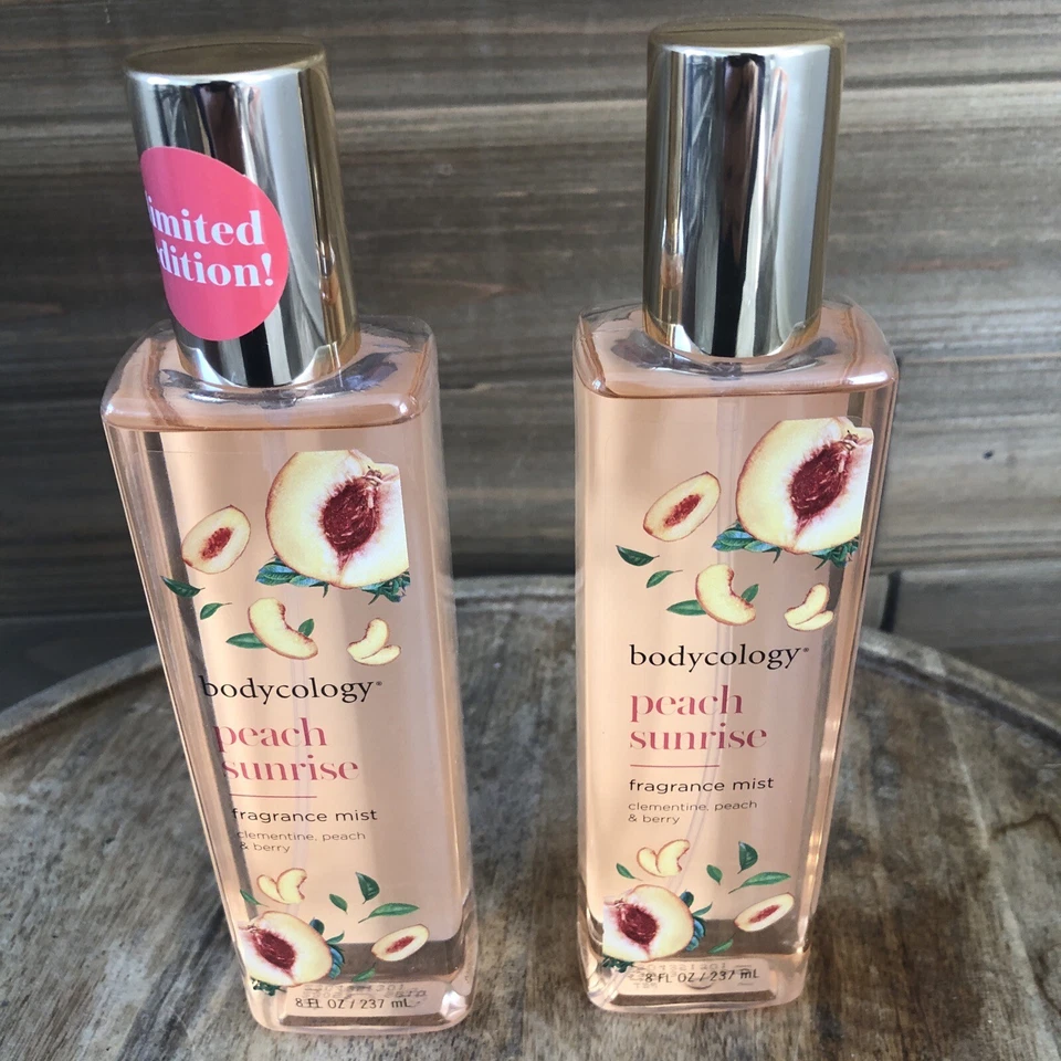 2 Pack Bodycology Peach Sunrise Fragrance Mist Clementine Peach Berry 8oz - Image 2 of 4