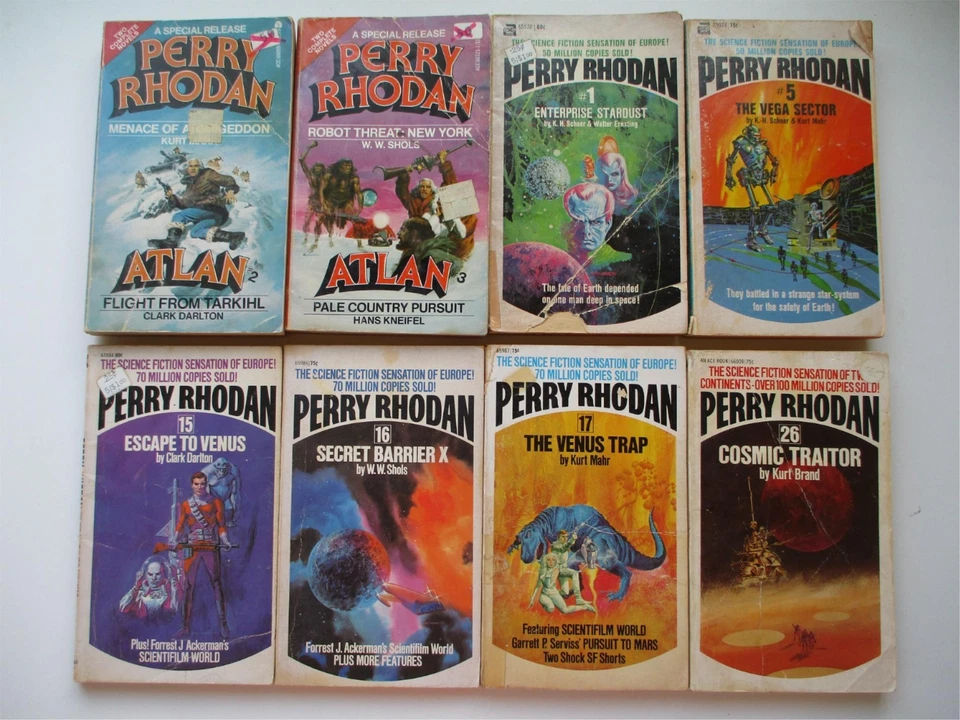 PERRY RHODAN Big 24 Vintage ACE Science Fiction Book Lot 26 Stories #1 STARDUST Foto 2 de 4