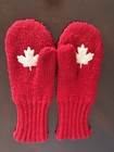 Vancouver 2010 Canada Olympic Knit Mittens Red Maple Leaf, Adult L/XL — photo 2
