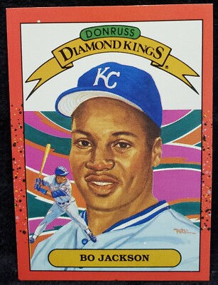 RARE BO JACKSON "5 ERROR" 1989 Donruss Diamond Kings NM | eBay