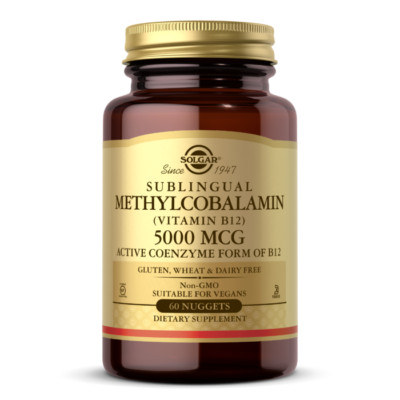SOLGAR METHYLCOBALAMIN (VITAMIN B12) 5000 MCG NUGGETS 60