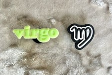 Virgo Star sign Astrology Zodiac 2x Croc charms bundle