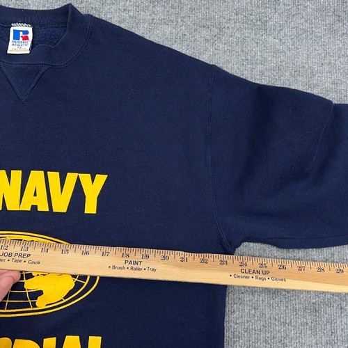 Vintage Russell Athletic Sweatshirt Herren XL US Navy Memorial Made in USA 90s - Bild 8 von 12