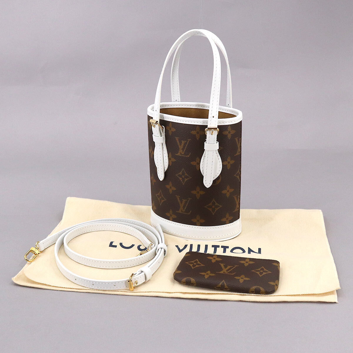 LOUIS VUITTON LV Match Monogram Nano Bucket Hand Shoulder Bag M81489  90191029