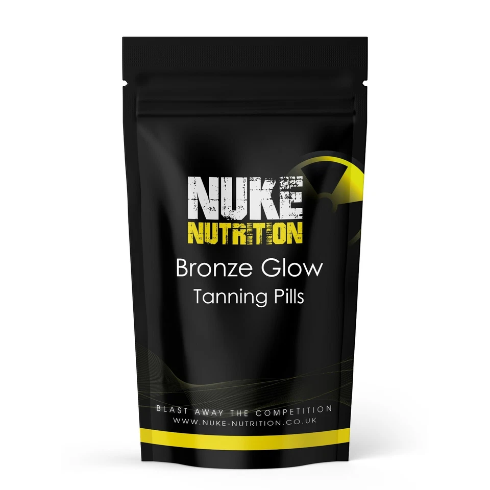 NUKE NUTRITION TANNING PILLS / TABLETS FAST BEAUTIFUL NATURAL BRONZE SKIN TAN WITHOUT SUN