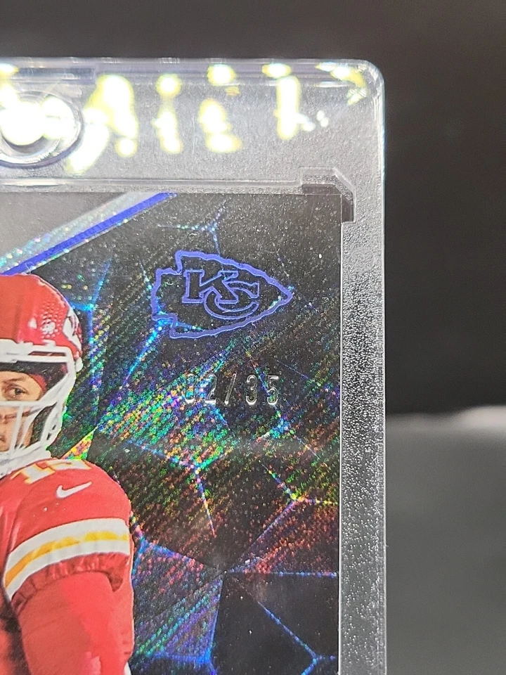2023 Panini Black - Patrick Mahomes #56 Sapphire Refractor #/35 Chiefs - Image 3 of 3