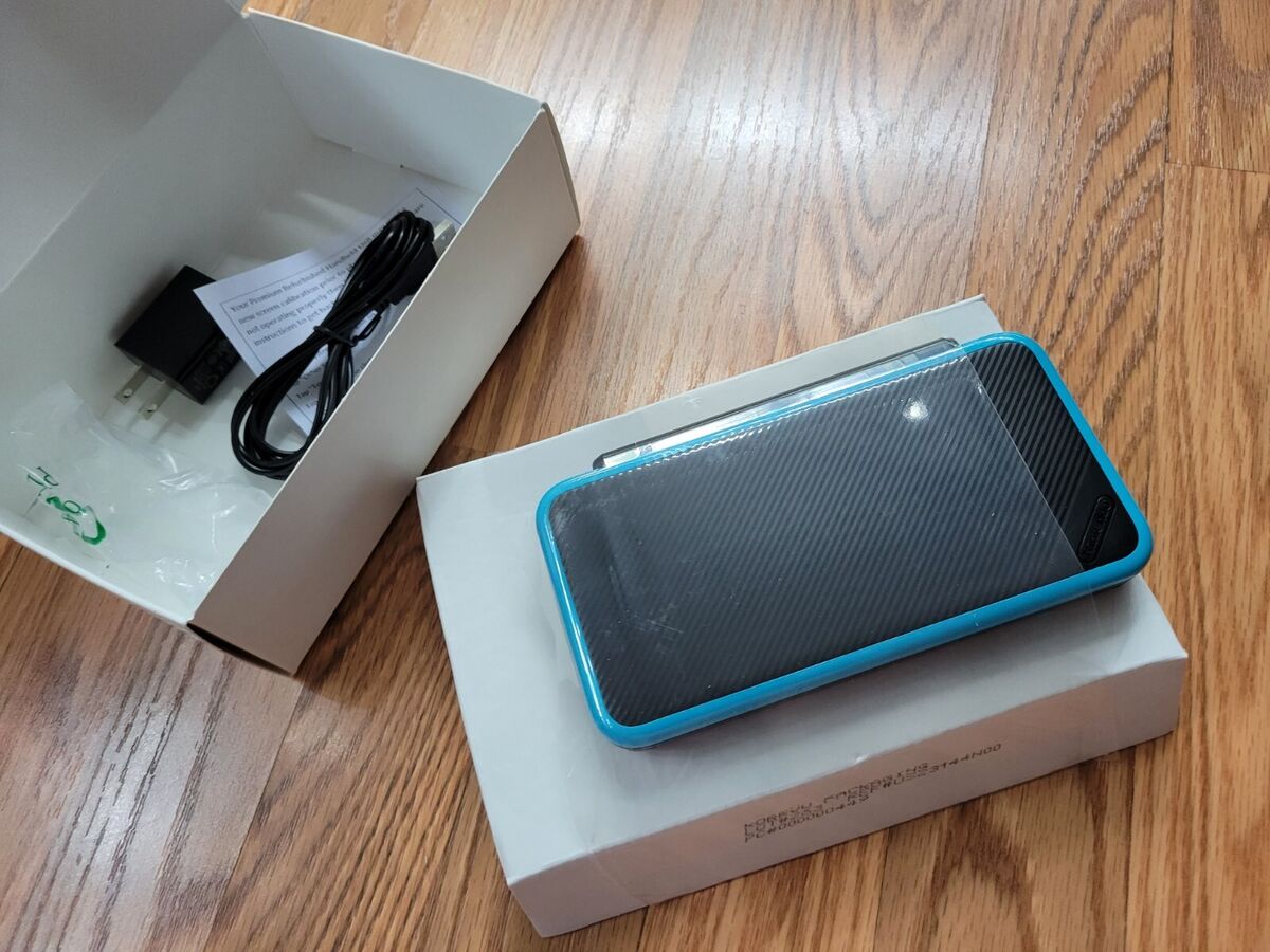 Nintendo New 2DS XL - Black & Turquoise - Gamestop Premium Nintendo New 2DS XL - Black & Turquoise - Gamestop Premium