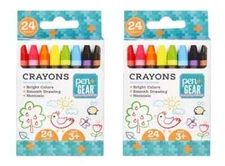 Pen + Gear Classic Crayons, 24 Piece Count, Assorted Colors(2 PK)