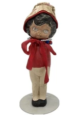 RARE Antique 1920's MARUYAMA TOKI YAMASHIRO Marked CHALK / BISQUE 9'' DOLL Japan