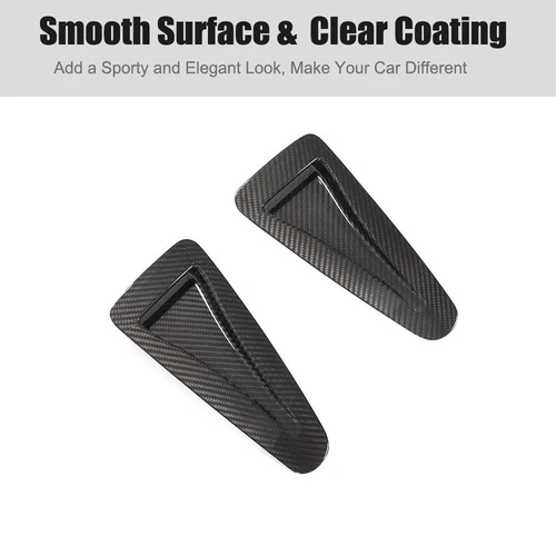 For Nissan GTR R35 2008-20 Real Carbon Bonnet Hood Vent Scoops Air Intake Ducts - Foto 3 di 9
