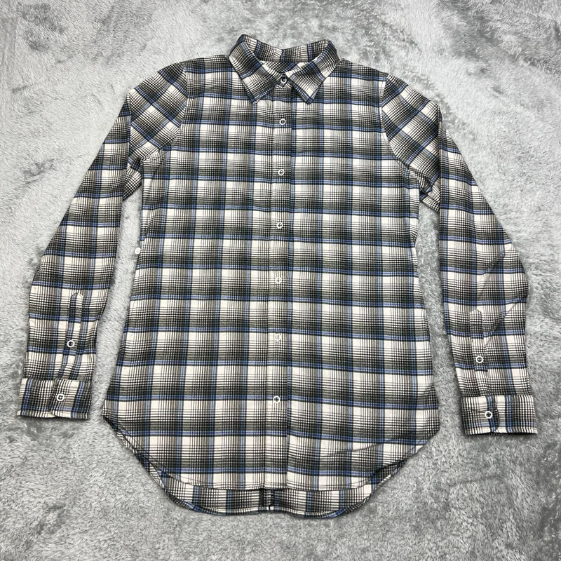 burton plaid snap side pockets ski snowboarding shirt