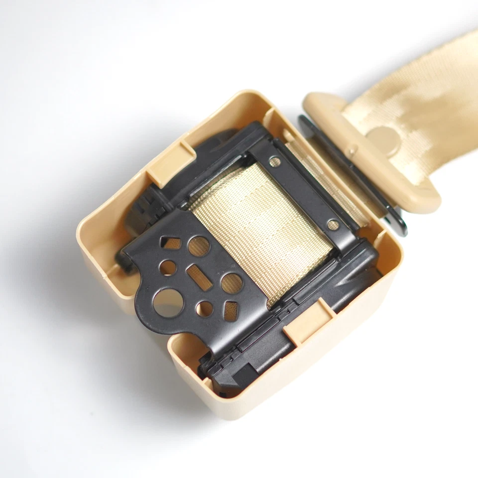 2X Genuine Chevrolet C10 SuburbaN 3-point RETRACTABLE Seat Belt Straps Kit Beige - Image 2 of 4