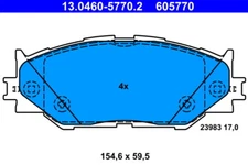 ATE 13.0460-5770.2 brake pad set, disc brake for Lexus