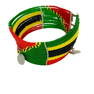 Tribal Ethnic Bracelet Bead Charm Handmade Collector Comfortable 0048