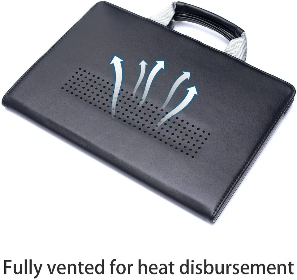 amCase Funda Protectora de Cuero / Funda / Carcasa / Bolsa para MacBook Pro 13" (Negro) Foto 4 de 4