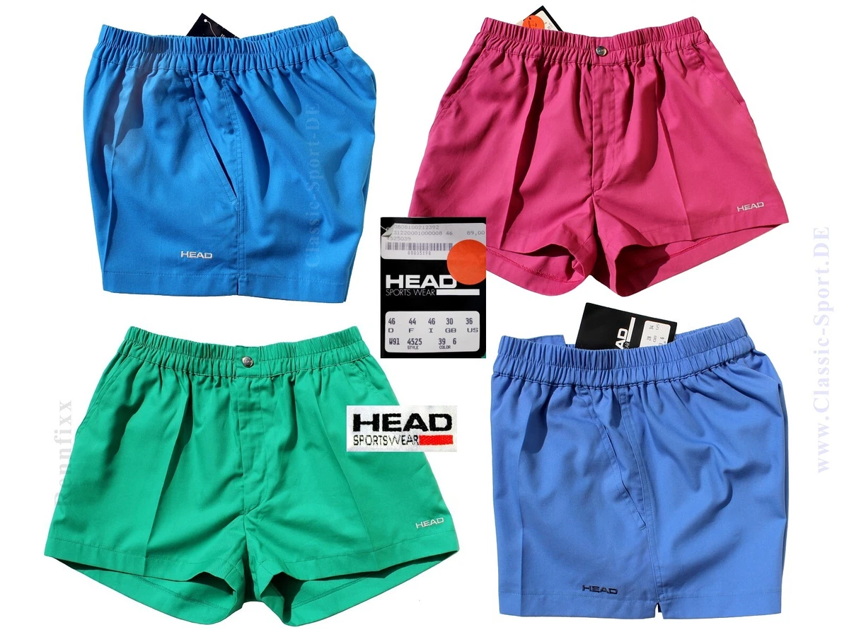 Vintage HEAD Herren Tennis-Shorts – Portugal, Gr. 44-56, NEU Mit Etikett, Classic Bund