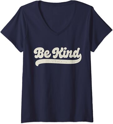 Be Kind Positive People Inspirational Sweet Cool Gift Ladies' V-Neck Tshirt