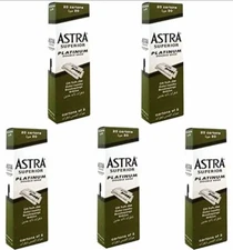 500 Astra Superior Platinum Double Edge Safety Razor Shaving Blades FRESH STOCK