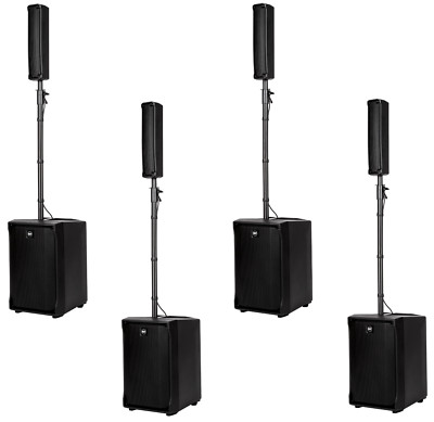 4x RCF EVOX J8 Active 2Way Portable Array System DJ Speaker 1400W Amplified MINT