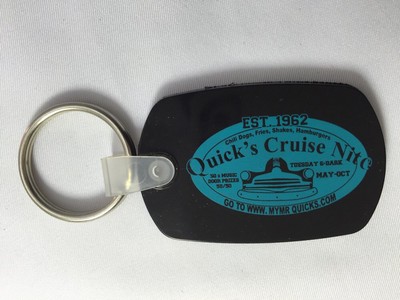 Mr. Quick's Cruise Nite Muskegon Michigan Key Ring KeyChain Est 1962 Tuesdays 6p