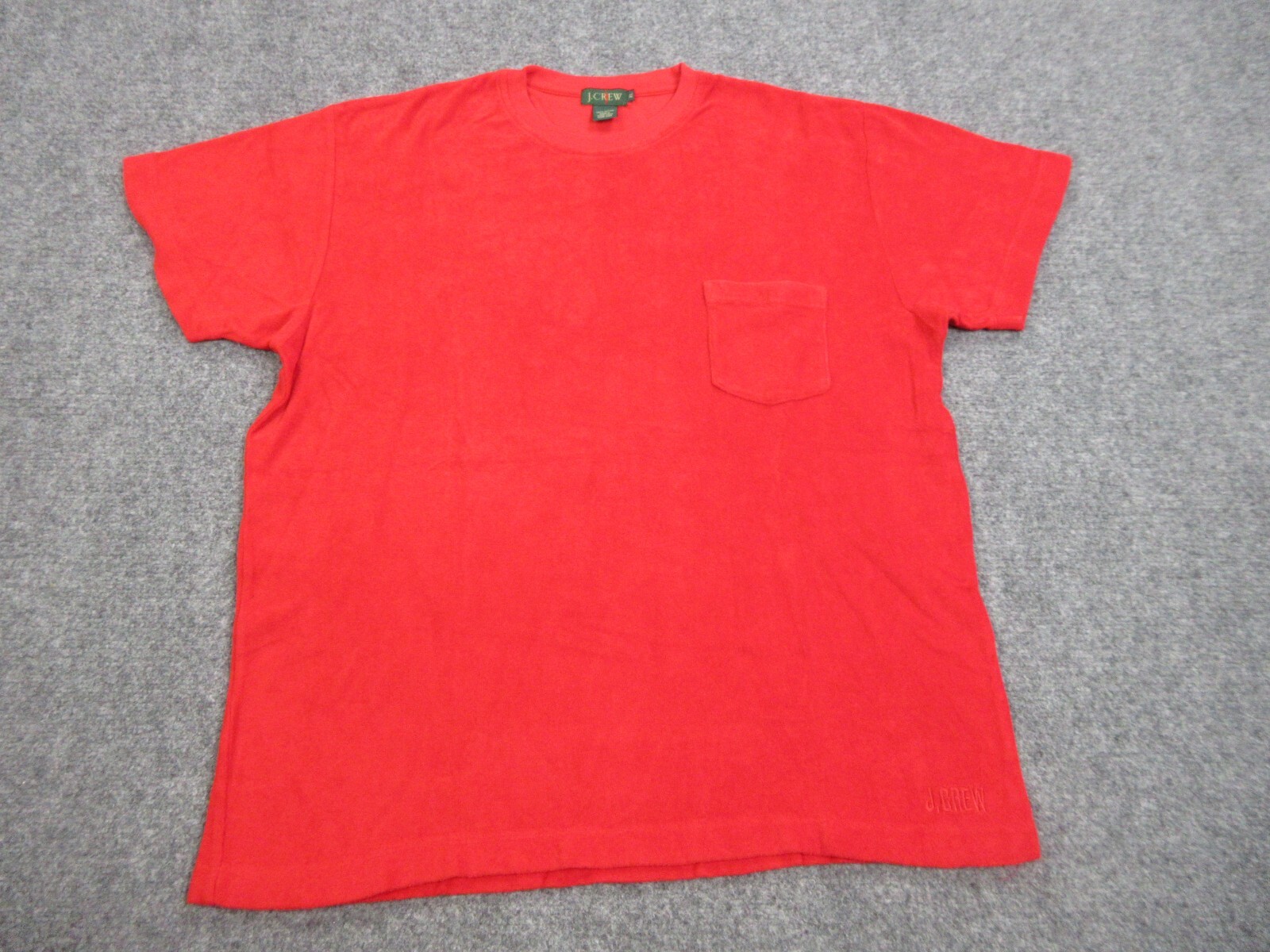 FILA VINTAGE J Crew Camicia Uomo Extra Large Rosso Terry Panno Remi Casual Tasca