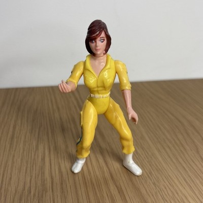 APRIL O NEIL TMNT Teenage Mutant Ninja Turtles Playmates Figur 1988 Blue Stripe