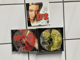 D2 Sega Dreamcast Video Game 2000 4 Discs & Manual Rare Horror