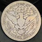 1909 O Barber Quarter 25C Liberty Head Ungraded 90% Silver US Coin CC26753