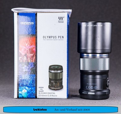 Olympus M.Zuiko  ED 60 mm F 2.8 ED Objektiv Macro 1:1 Guter Zustand OVP
