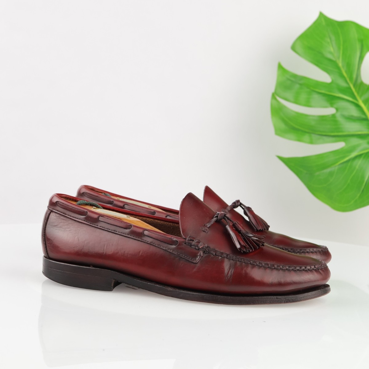 Vintage Bass Men’s Tassel Loafers Size 10.5 Brown Leather Moc Toe Shoes NEW Men's Lennox Weejuns® Tassel Loafer Dark beige | G.H. Bass main image 3