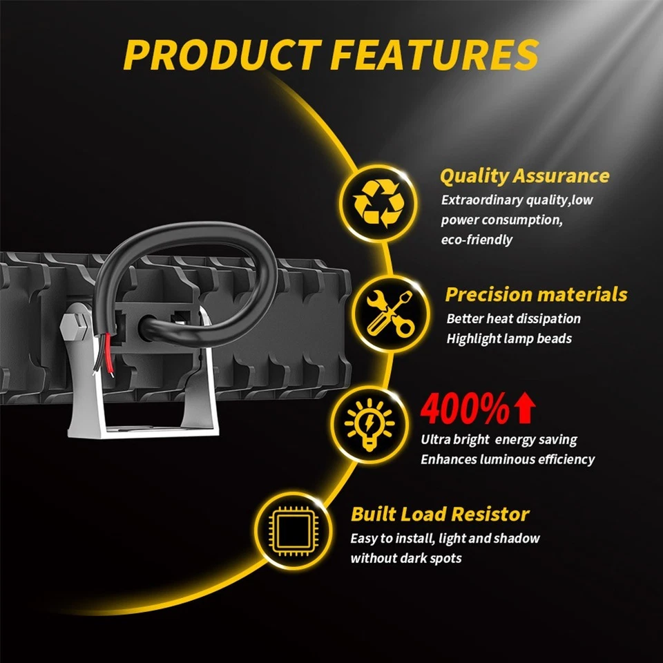 Bright and Efficient Waterproof Led Work Light for Various Applications - Image 3 of 4