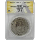1902 S Morgan Dollar VG 8 Details ANACS Silver $1 Coin SKU:I21662