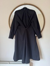 COS Black Oversized Button Back Dress UK 8-12 New, Minimalist, Scandi, Capsule