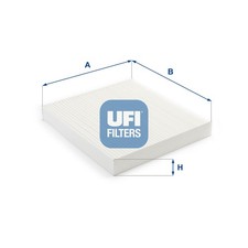 UFI Innenraumfilter 53.383.00 Partikelfilter für FORD RANGER TKE MAZDA EcoBlue