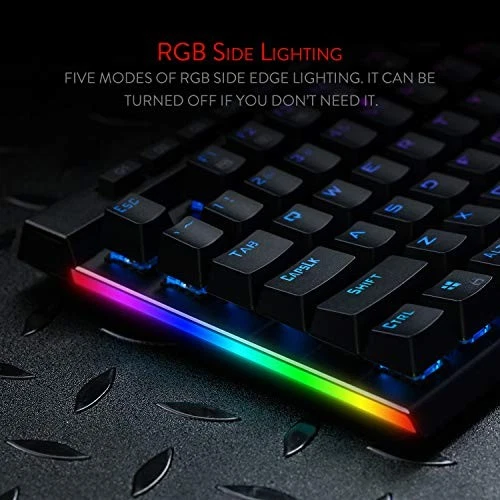 K580 VATA US layout RGB LED Backlit Mechanical Gaming Keyboard, Brown - Image 4 of 4