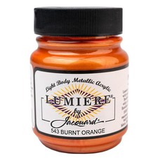 Jacquard Lumiere Metallic Shimmer Paint 2.25Oz Burnt Orange Durable Crafting