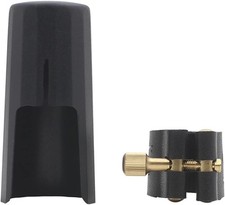 Bb Clarinet Leather Ligature and Plastic Mouthpiece Cap Ligature