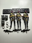 GI Joe Cobra 25th Anniversary 2008  Target Exclusive Cobra Python Viper Pilot x3