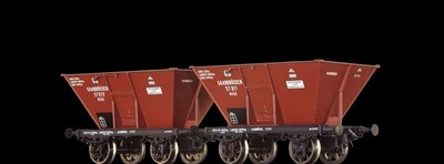 Brawa 48802 Kohlebunkerwagen, 2er Set Saarbrücken 57811 Spur HO 