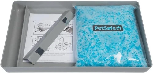 PetSafe ScoopFree Reusable Tray w/ Crystal Litter, Durable Plastic Easy to Clean