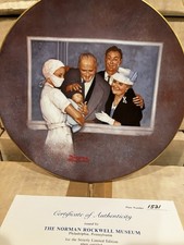 Norman Rockwell Limited Ed Vintage “New Arrival” Collectors Plate