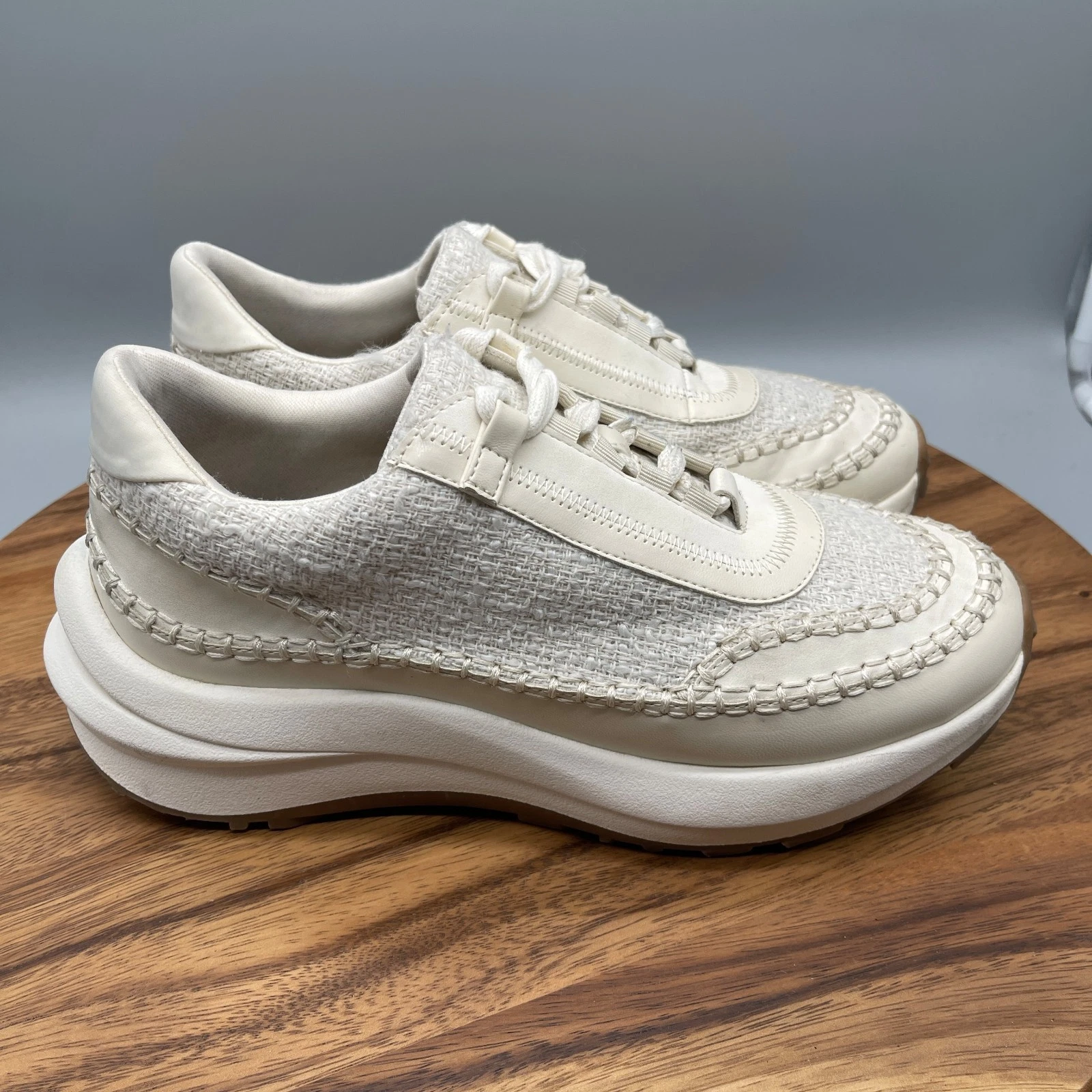Altar'd State Shoes Womens Size 8.5 M White Platform Running Comfort Sneakers