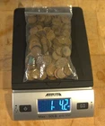 Large Lot Of 186 Unsorted Wheat Pennies weight of 1 pound and 4 ounces