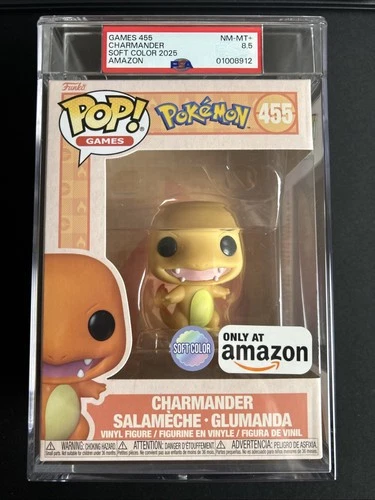 Charmander Games Pokemon Soft Color Amazon 455 Funko Pop! PSA 8.5 NM-MINT+