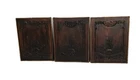 Set of 3 Antique Carved Wooden Panels | Reclaimed Architectural Decor architectu