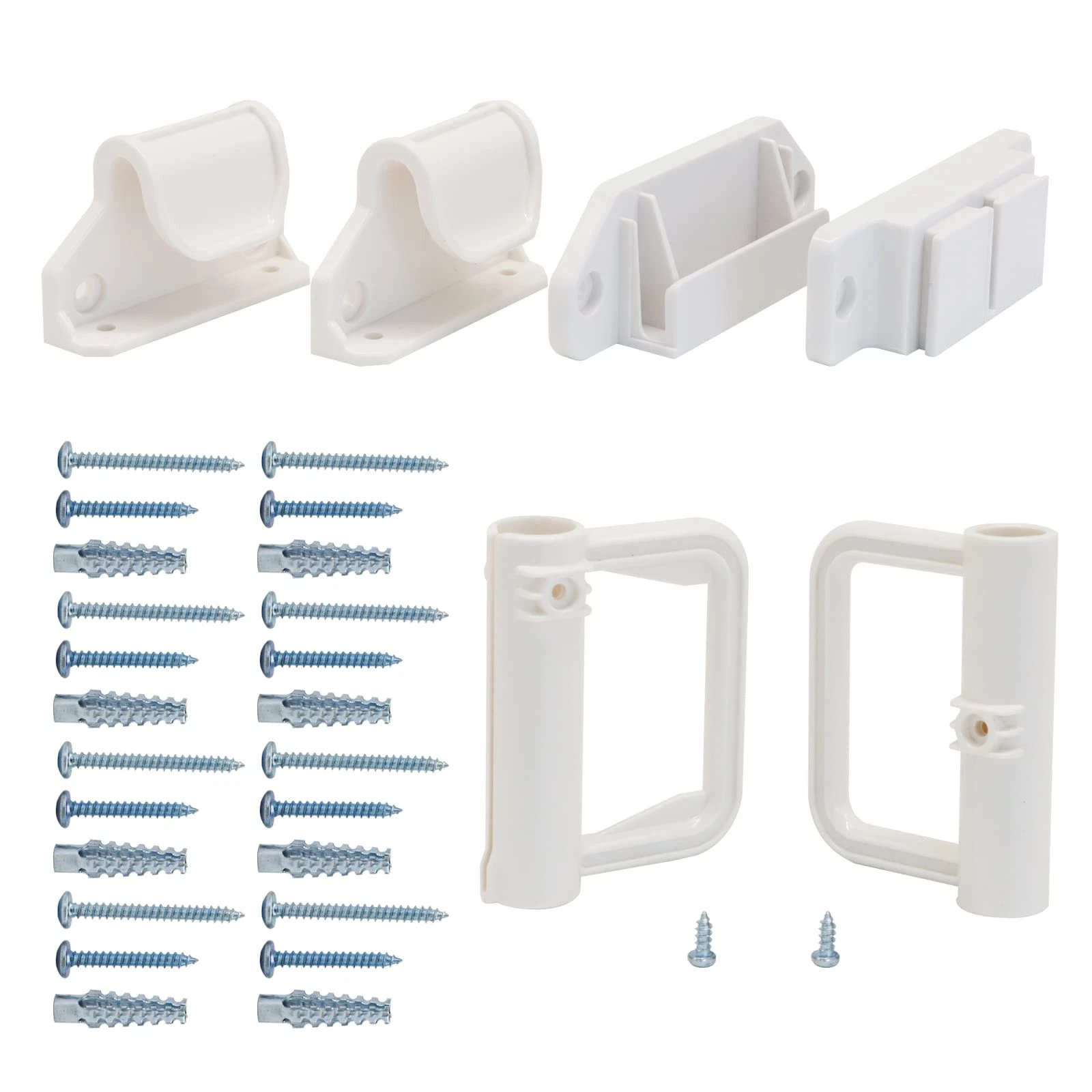 Retractable Baby Gate Replacement Parts Kit - Extra Wide Wall Mount Accessories