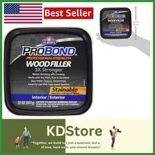 Heavy Duty Wood Filler 32oz - Interior Exterior Stainable  Water Resistant