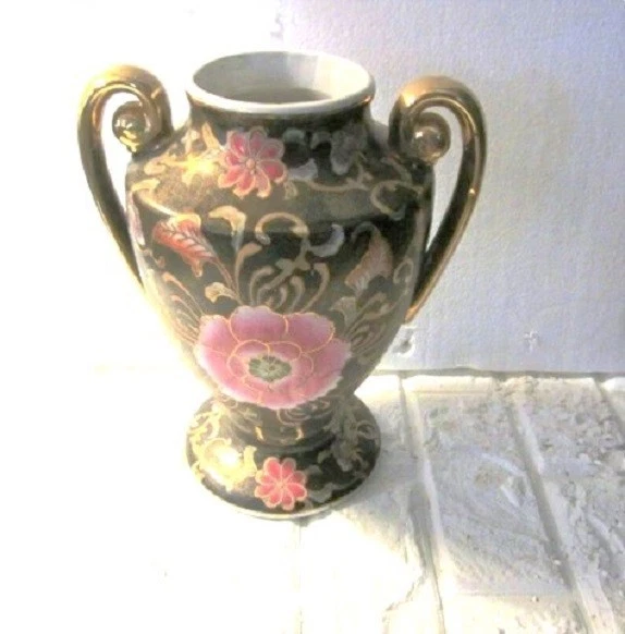 Two handled ceramic vase