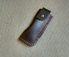 Folding knife pocket leather case